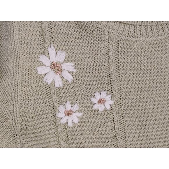 Cupcakes & Cashmere Sweater Dress Long Sleeve Turtle Neck Green Girls Size 5/6 - Picture 4 of 7